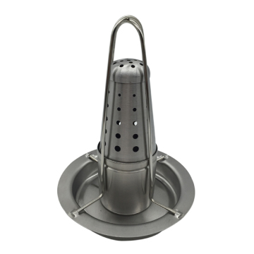 Poulet vertical en acier inoxydable avec infuseur