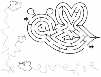 Painting maze book of children