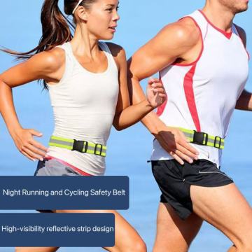 Cinto elástico para ciclismo noturno ao ar livre e corrida noturna