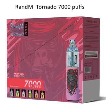 R andM Tornado 7000 Rechargeable Disposable Pod Kit