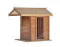 Kleine kamerbox poppenhuis in barewood