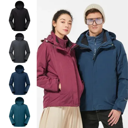 Men's Mountain Windproof and Waterproof Hiking Jacket for Climbing