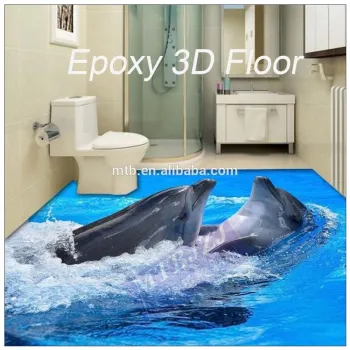 Waterproof Anti-slip Epoxy Resin 3D Floor Paint for Home Floor Decoration