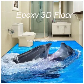 Waterproof Anti-slip Epoxy Resin 3D Floor Paint for Home Floor Decoration