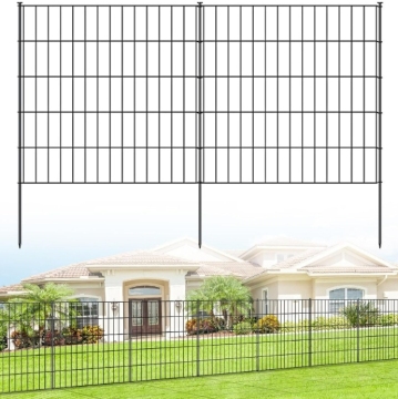 Black Metall Gartenzaun-leicht zu assemble Hundebarriere