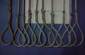 Galvanized Steel Wire Sling For Machine / Architecture / Transportation