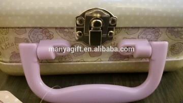 Hello Kitty Pencil Storage Box Tin School Outdoor Travel Picnic Tea Party Case
