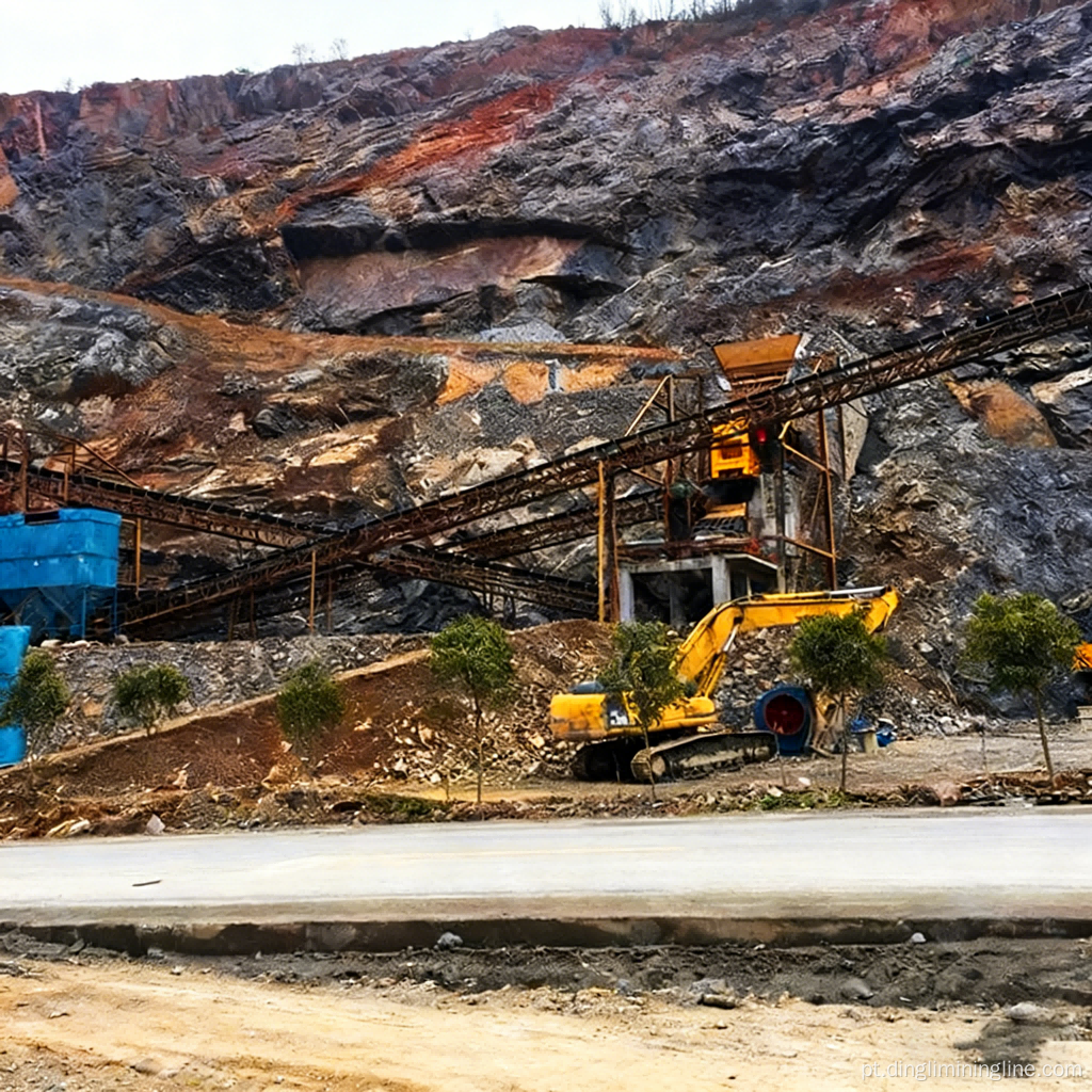 Planta de britagem e beneficiamento de minério de cobre de alta eficiência