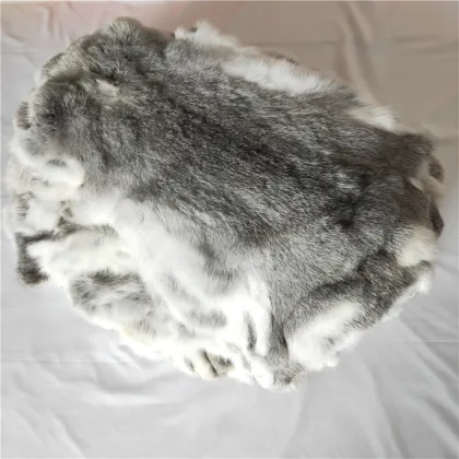 Clothing Accessories High Quality Genuine Raw Rabbit Fur Real Natural Rabbit Skin Chinchilla Rabbit Skin