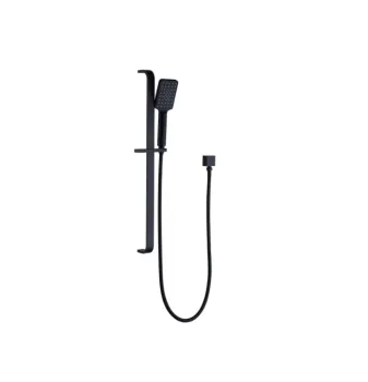Black shower faucet for hotel bathroom