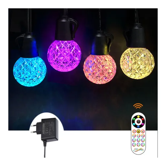 RGB Remote Control LED String Lights for Outdoor Festoon Lighting