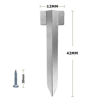Galvanized Steel Garden Planter Edge Straight Railway Sleeper Bracket