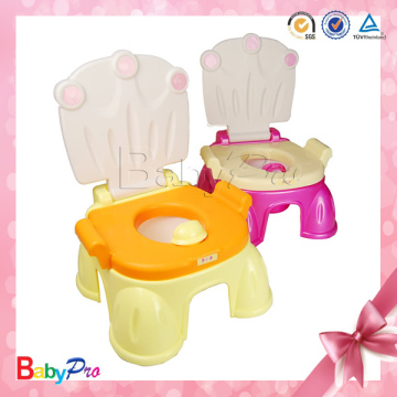 2015 Hot Sale Beautiful Design Comfortable Multi-Purpose Baby Potty Chair Portable Baby Potty