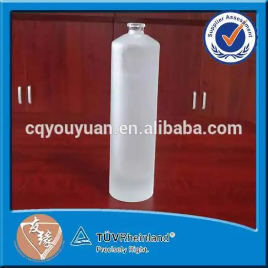 China made stylish empty frost glass bottles perfume 100ml