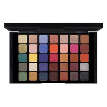 Full Coverage Makeup Blue Brown Shimmer Matte Eyeshadow