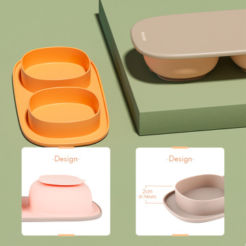 Assiettes en silicone pour bébé Caunt Stay Put Ventouse