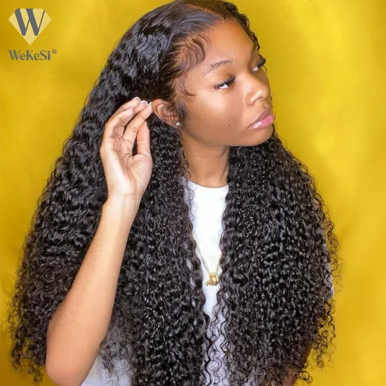 Factory Price  Wig Lace Front Human Hair For Women 4x4 Lace Closure Brazilian Remy Hair Curly Human Hair Wig