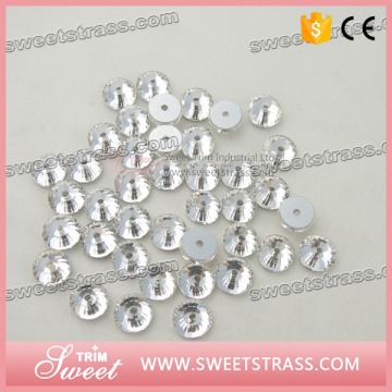 Fine workmanship amazing quality acrylic rhinestone in sew on setting