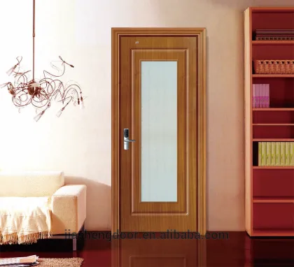 panel frosted glass insert wooden door