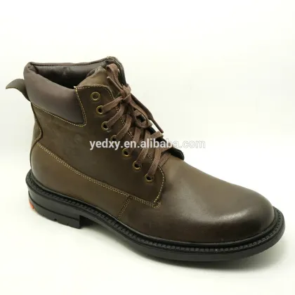 Hot sale great quality and competitive price fashionable genunie leather men's martin boots