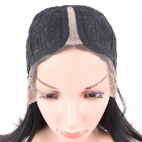 100% NATURAL VIRGIN REMY HUMAN HAIR STRAIGHT LACE FRONT WIG