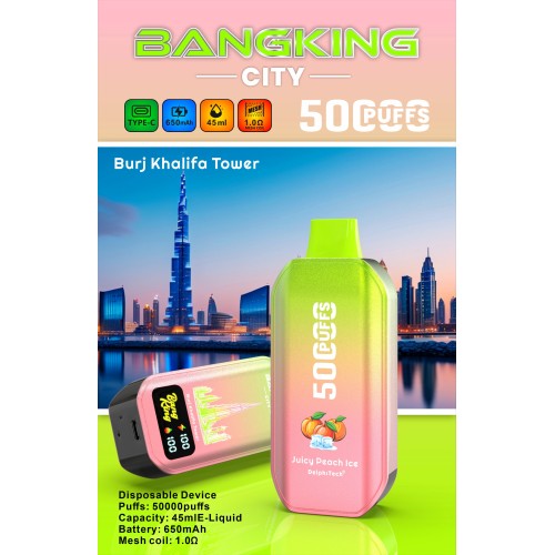 Bang King City 50000 Puffs Disposable Vape 50K