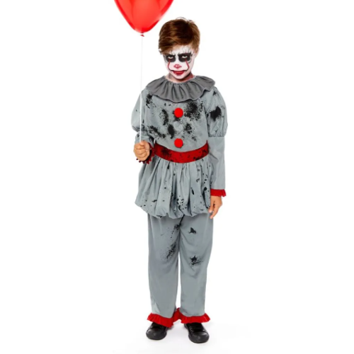 Horror Clown Costume for Halloween Dress Up Parties