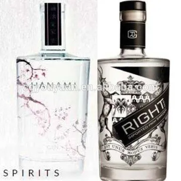 Round Shape Screw Top Weight 70CL Bottles Empty Gin Bottle