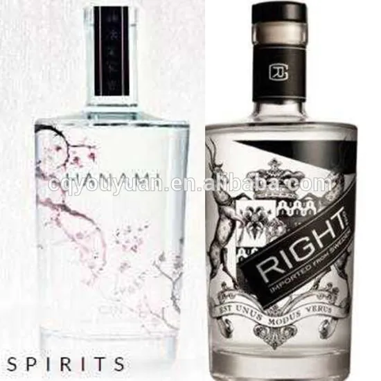 Round Shape Screw Top Weight 70CL Bottles Empty Gin Bottle