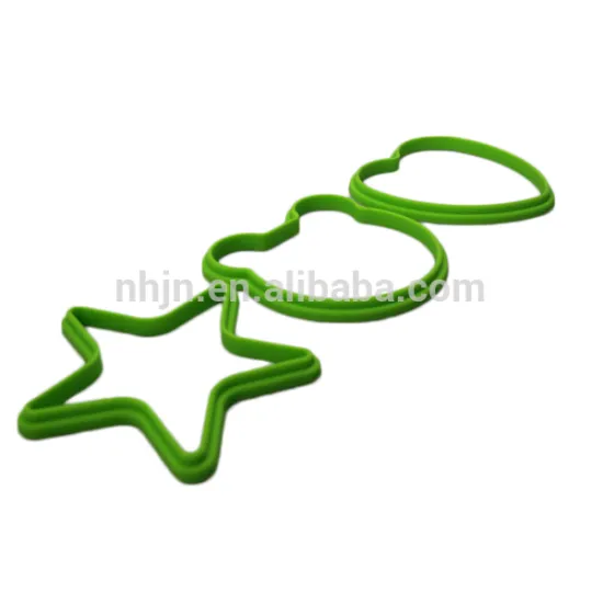 Heart, Bear and Star shaped -- 12 x Red Silicone Pancake Egg Moulds