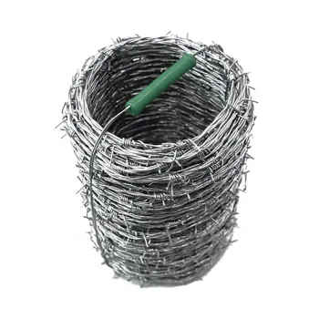 High Security Fencing: 12.5G Galvanized Barbed Wire, 250m Double Twist Steel Product