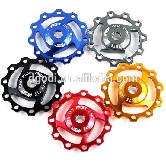 color anodized aluminum pulley wheels and v belt pulley material