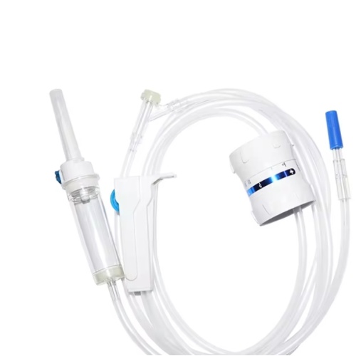 Disposable IV Infusion Set with Accurate Flow Regulator