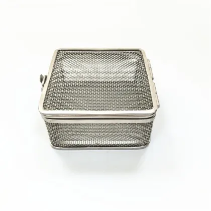 Medical Instrument Basket with Lid