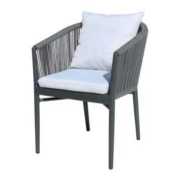 Wholesale Aluminum Outdoor Rope Dining Chairs for Garden and Patio