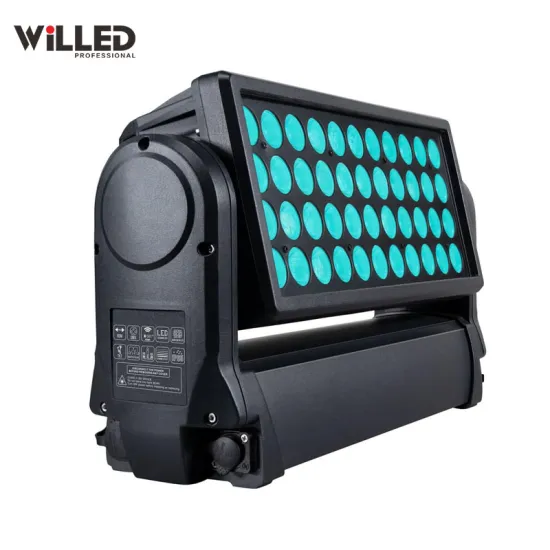 City Light IP65 Waterproof LED Wash Moving Head 44x10W 4in1 RGBW Outdoor Wall Washer Light