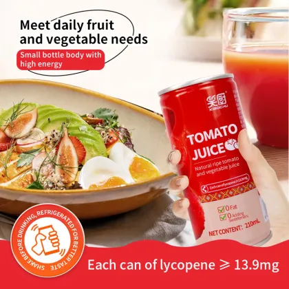 100% Tomato Juice Concentrate - Rich in Lycopene, 210ml x 12 Cans