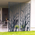 Fence in acciaio corten in stile vintage