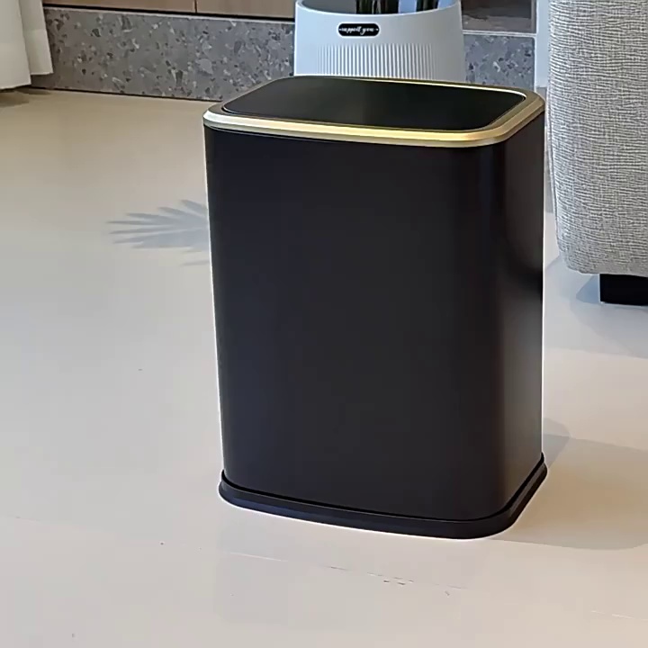 Large Capacity Stainless Steel Trash Can for Home Kitchen and Living Room