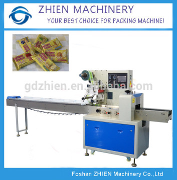 Touch screen and PLC control caramel biscuits packing machine