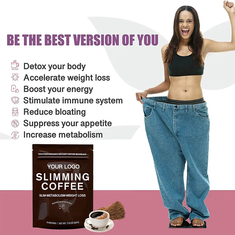 OEM/ODM Vegan Sugar Free Fat Burning Coffee Boost Energy Slimming Coffee Keto Coffee