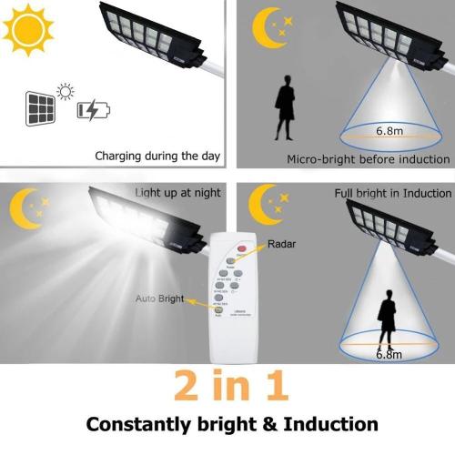 Outdoor Solar Street Lights 500W Waterproof