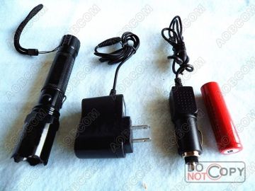 200 Lumens Aluminum Rechargeable Flashlight 235 Lumens,three Mode Cree Rechargeable Led Flashlight