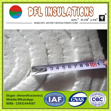 High quality fireproof ceramic fiber insulation blankets (1425 Degree)