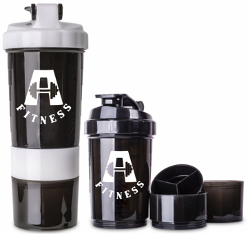 600ml Shaker With 2 Storage Compartments