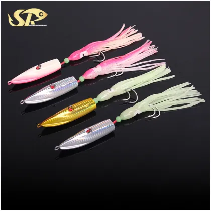 Sea Fishing Lure: Octopus Skirt Saltwater Snapper Jig for Inchiku Jigging