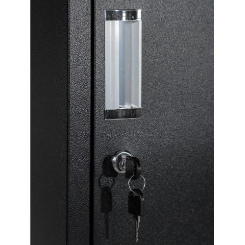 3 Tier Powder Coated Metal Lockers Black