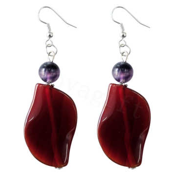 Natural Gemstone Agate Earring