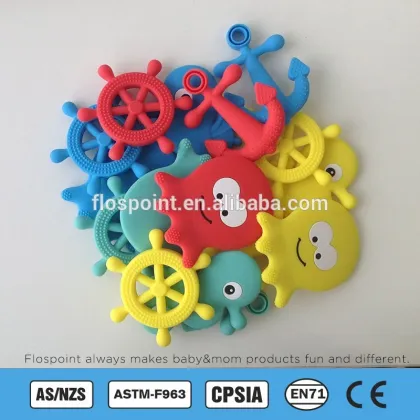 NEW PRODUCTS FDA ANCHOR RATTLE TEETHER MANUFACTURERS, Rattle Teethers Silicone Factory, Rattle Teething Ring