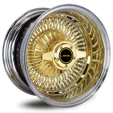Custom Passenger Car Wire Spoke Wheels - 120 to 200 Spokes, 20 to 26 Inch Options